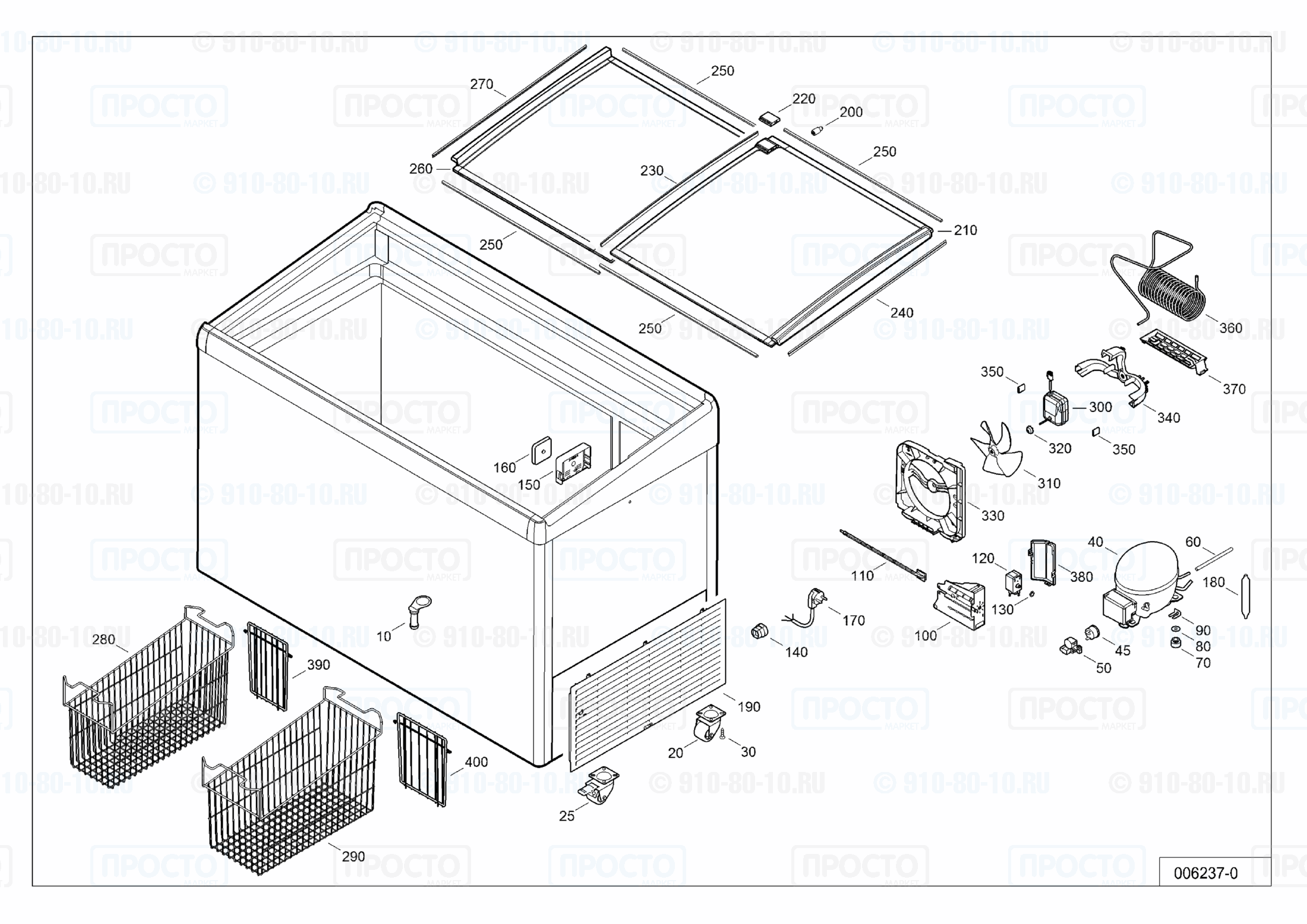 Взрыв-схема запчастей холодильника Liebherr GTI 3303-40B