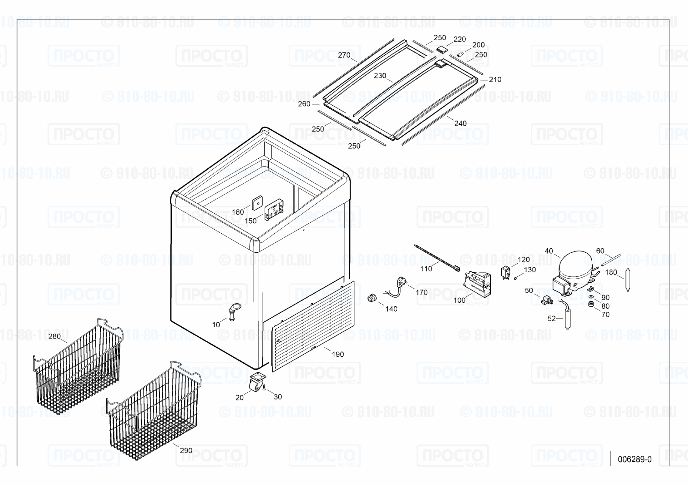 Взрыв-схема запчастей холодильника Liebherr GTI 1703-20B