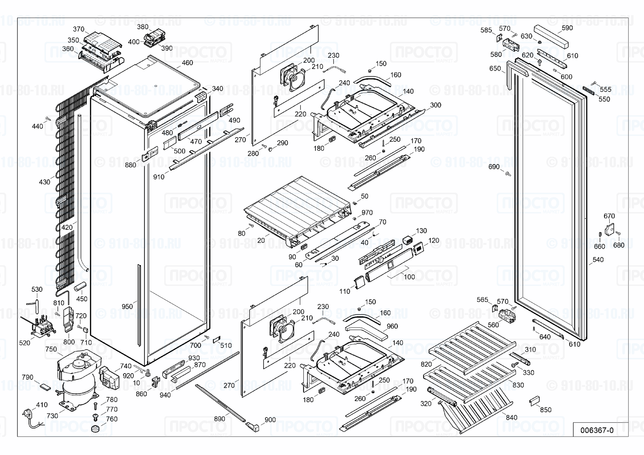 Взрыв-схема запчастей холодильника Liebherr EWTdf 3553-20H