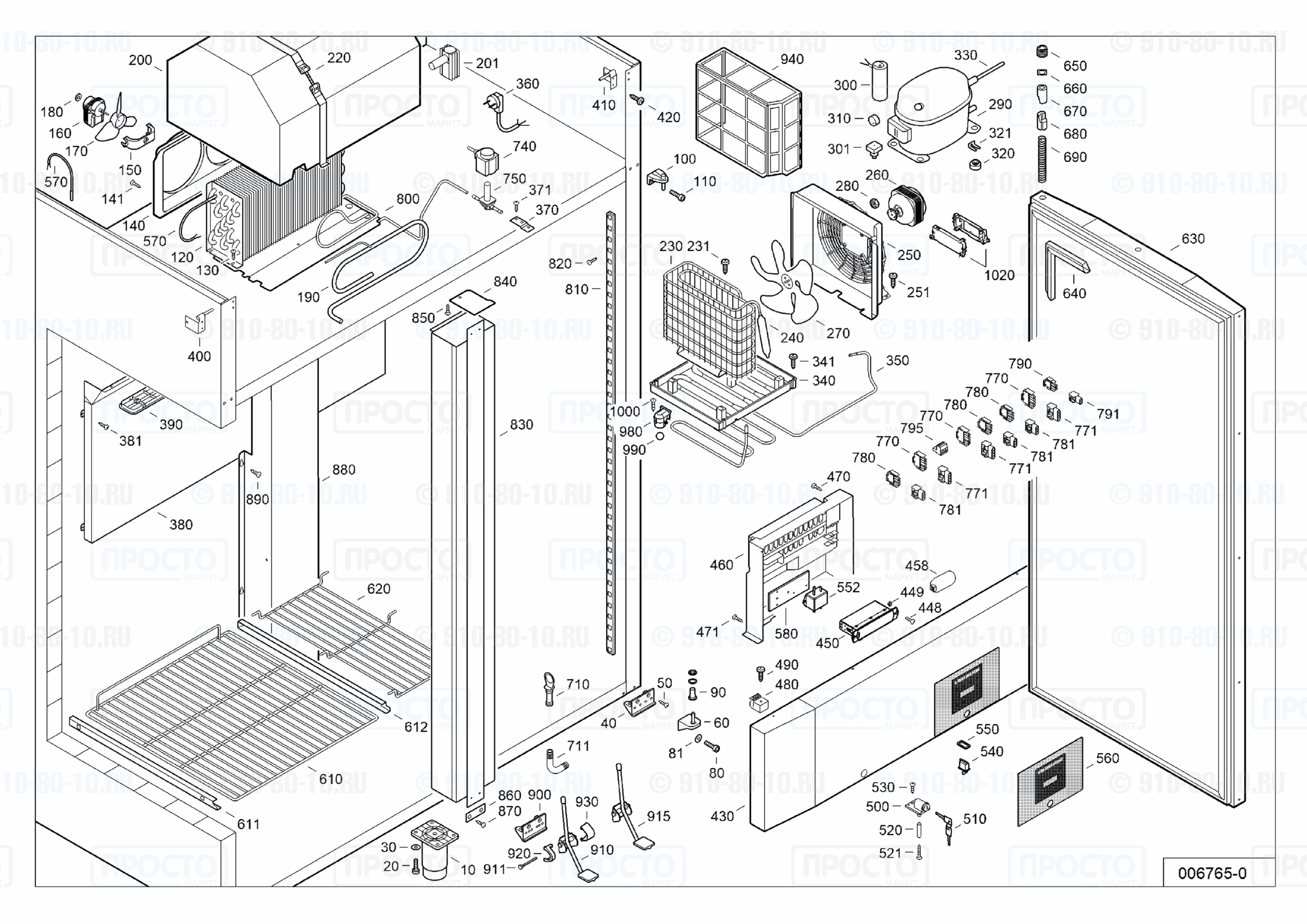 Взрыв-схема запчастей холодильника Liebherr GKPv 1490-43C