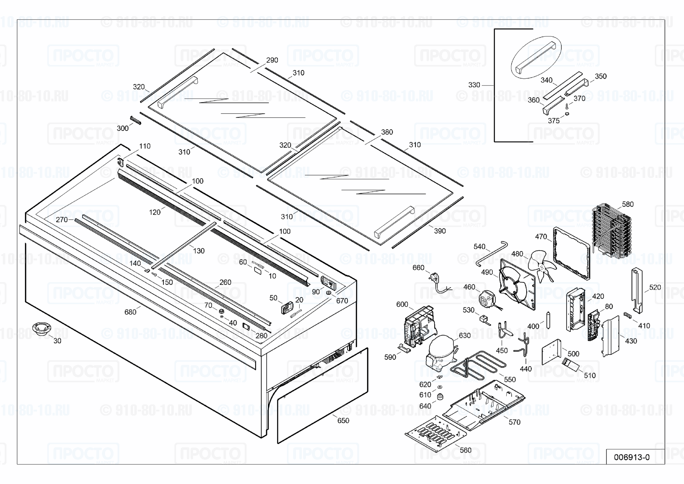 Взрыв-схема запчастей холодильника Liebherr SGTs 1072-40D