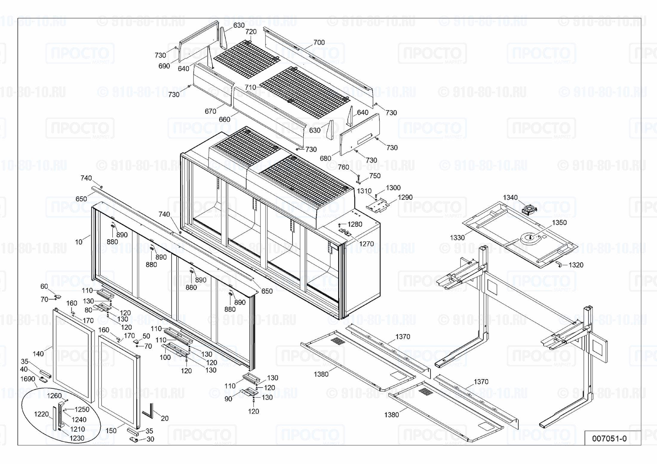 Взрыв-схема холодильника Liebherr SFT 1223-40C