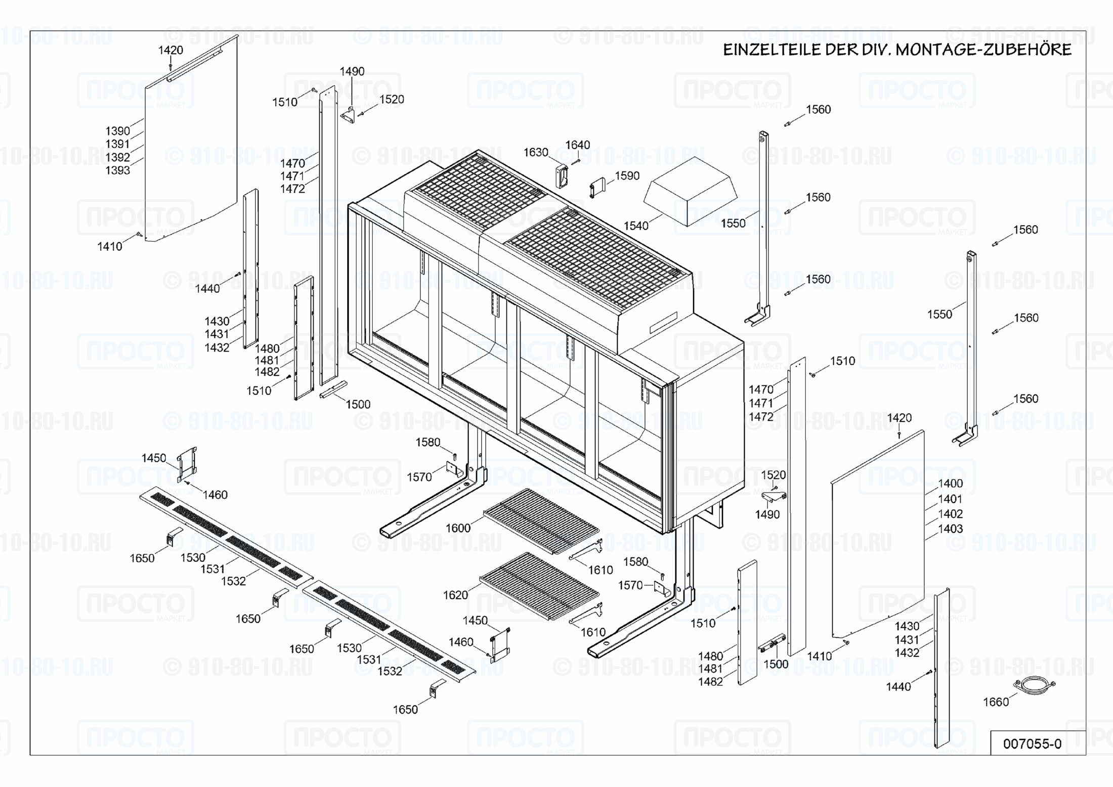 Взрыв-схема холодильника Liebherr SFT 1223-40B