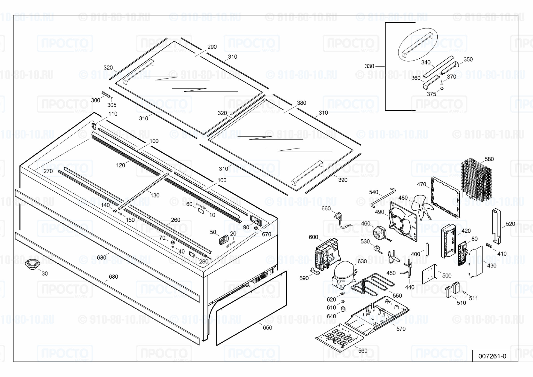 Взрыв-схема запчастей холодильника Liebherr STm 1172-40G