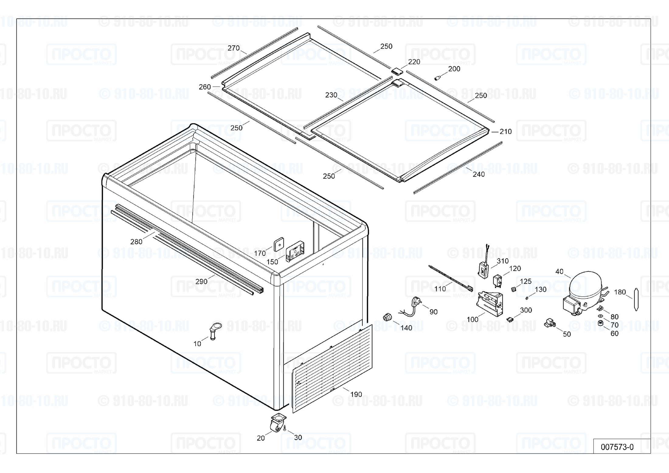 Взрыв-схема холодильника Liebherr GTE 3352-20C