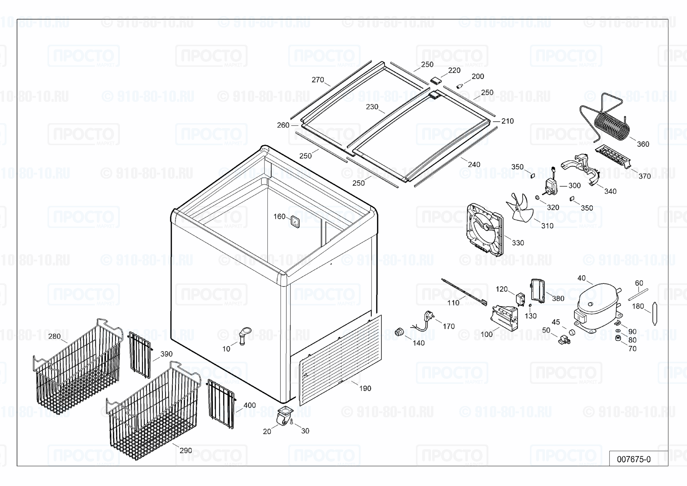 Взрыв-схема запчастей холодильника Liebherr GTI 2503-40B