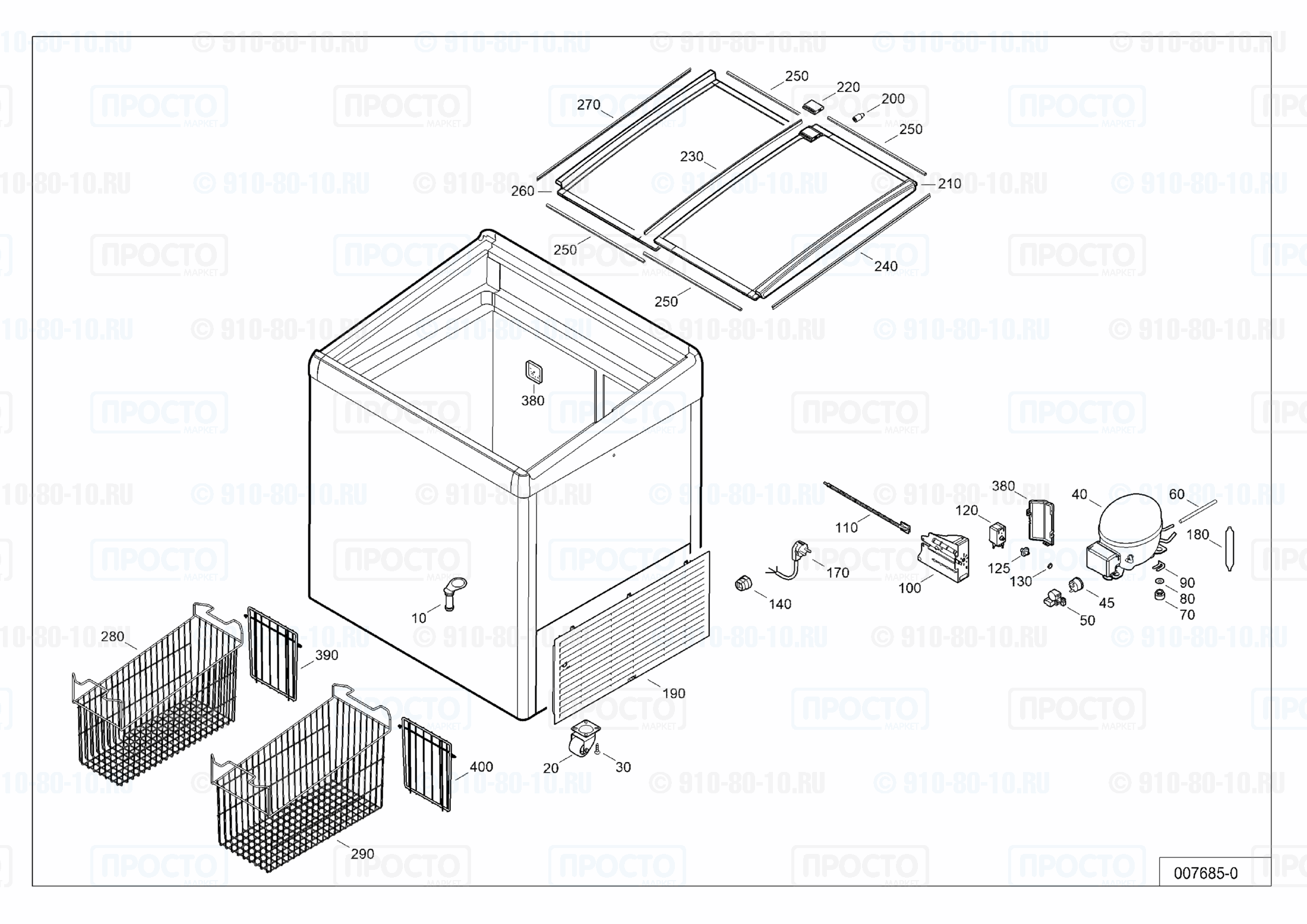 Взрыв-схема холодильника Liebherr GTI 2503-40D