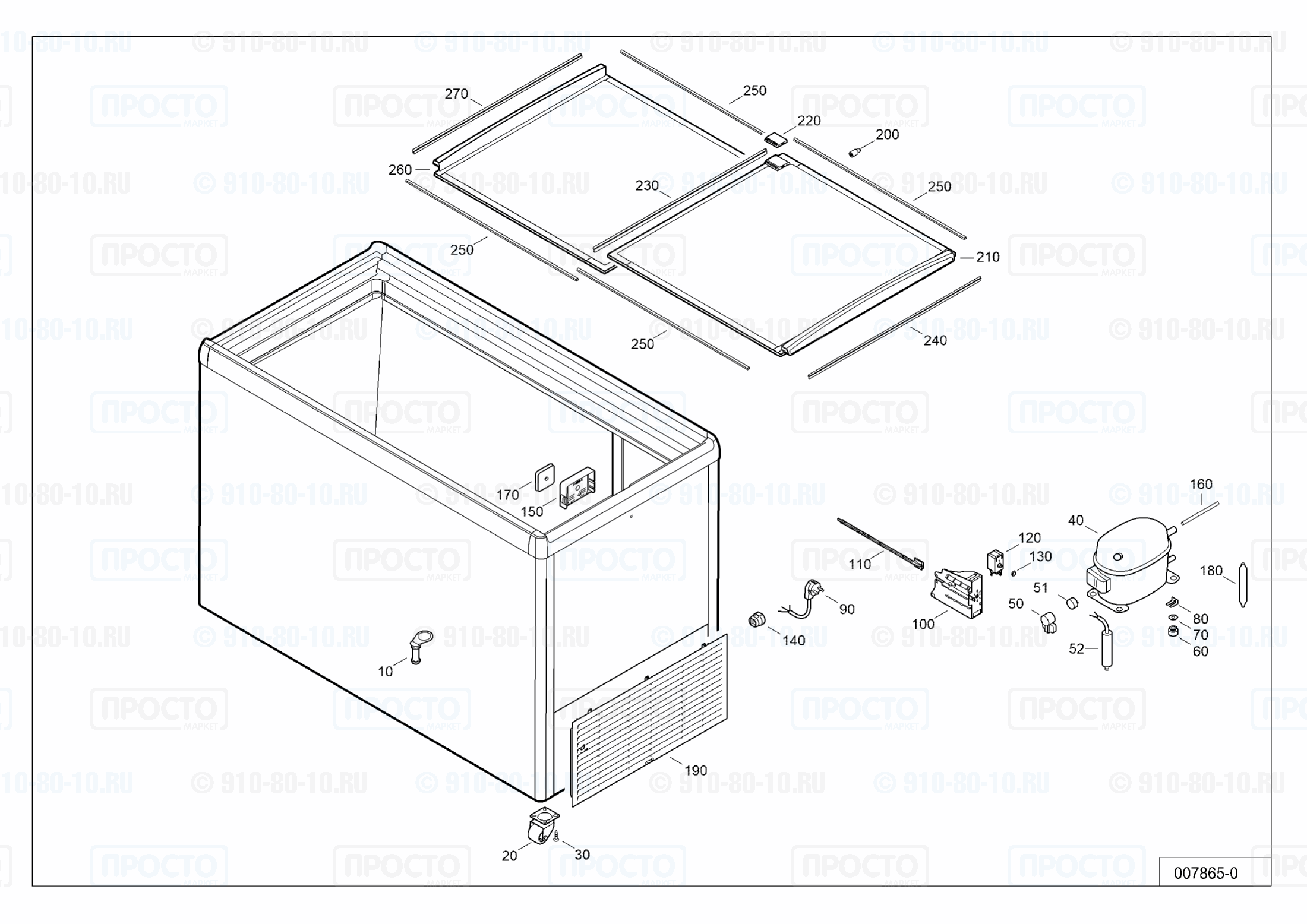 Взрыв-схема запчастей холодильника Liebherr GTEP 3302-20C
