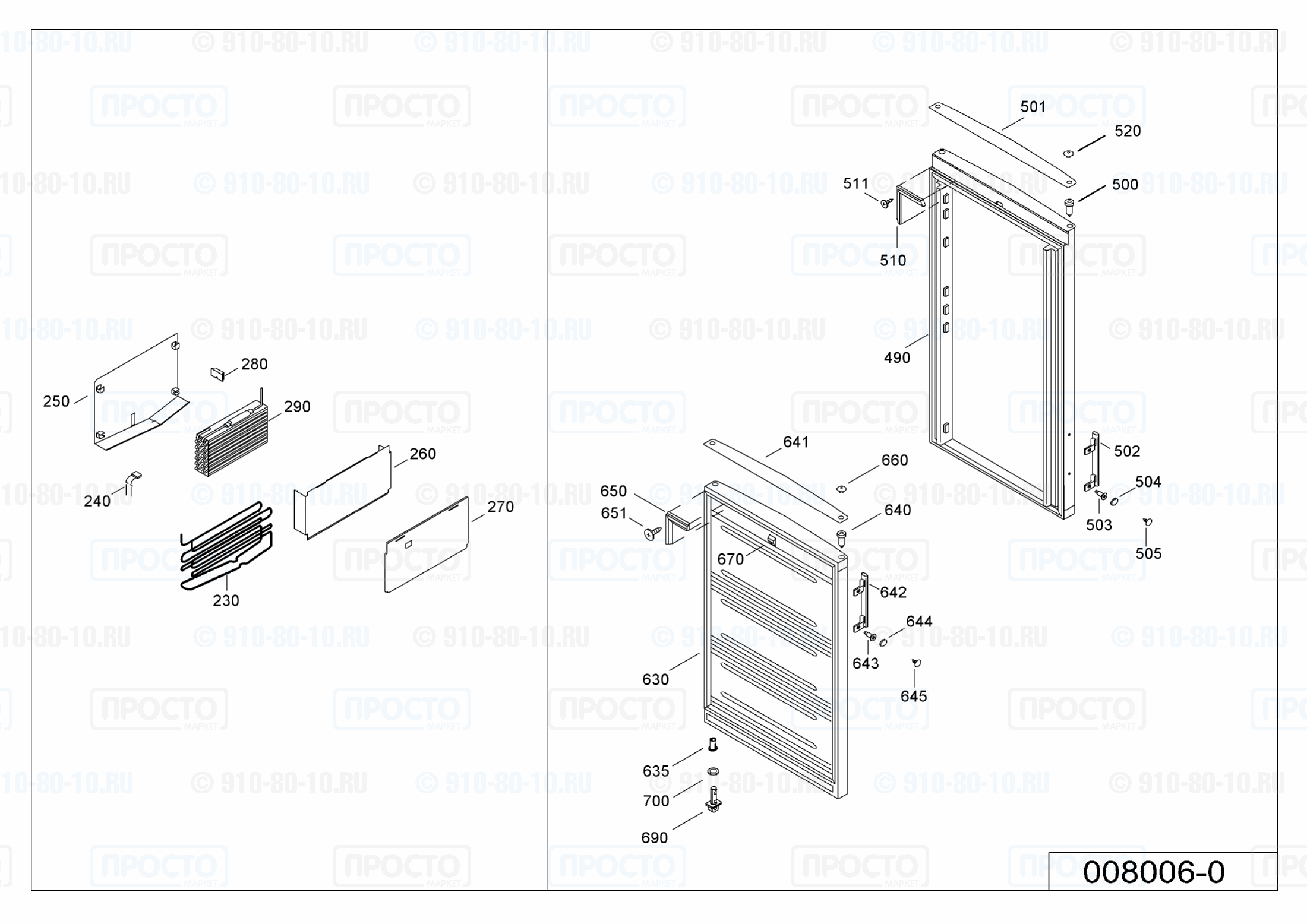 Взрыв-схема холодильника Liebherr CUN 3031-20C